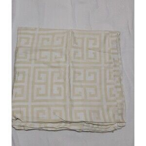 Max Studio Home Celery Green White Greek Key King Duvet Cover Cotton Geometric